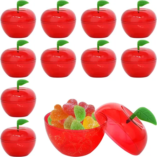 Miniatura 11 de 20 recipientes pequeños de plástico con forma de manzana con forma de manzana para regalo de graduación, regalo de agradecimiento para profesores