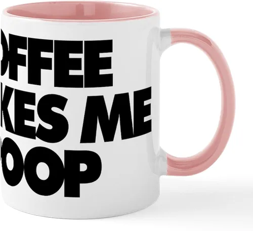 Miniatura 63 de CafePress Time To Poop Mugs Taza de café de cerámica de 11 oz (11.0 fl oz)