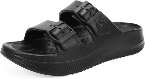 ONCAI Womens Recovery Sandals with Arch Support Plantar Fasciitis Orthotic Adjustable Buckle Open Toe Thick Cushion Outdoor Girls Sport Slides