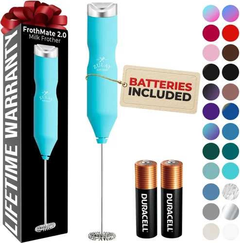 Miniatura 24 de Zulay Kitchen - Batidor eléctrico de mano para café, lattes, capuchinos, matcha y chocolate caliente, mezclador portátil para bebidas, accesorio