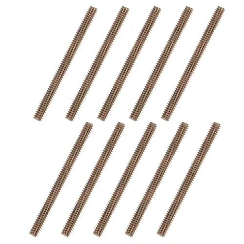 Miniatura 9 de uxcell 8 piezas de zinc de color totalmente roscado varilla 1/4"-20, 2" longitud, tornillo de rosca de acero al carbono para montaje de muebles