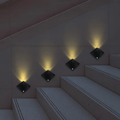 Miniatura 3 de Luz de pared con sensor LED, lámpara de pared LED recargable inalámbrica con detector de movimiento, luces de gabinete, lámparas de noche