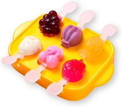 Miniatura 8 de Moldes de paletas de 6 piezas, moldes para paletas de hielo, molde de silicona sin BPA, para helados, pequeño, para congelador, hecho en casa
