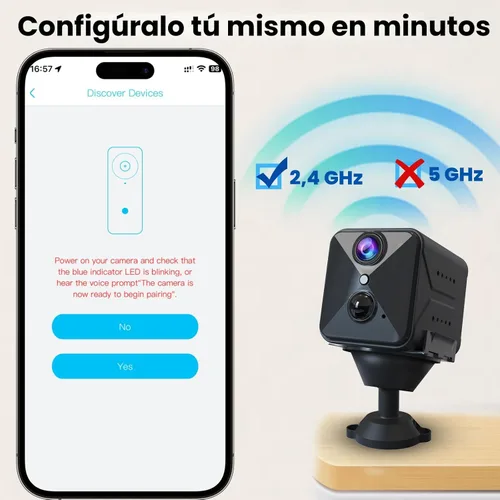 Miniatura 3 de aidowocam Mini cámara de seguridad 4K HD mejorada 2026, cámara inalámbrica WiFi para interiores con visión nocturna, detección de movimiento, visión