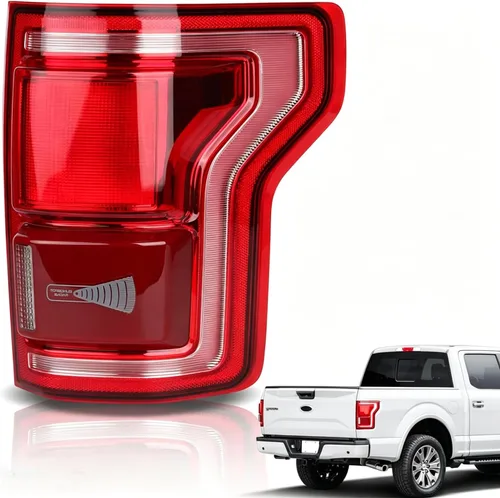 Montaje de luz trasera LED Compatible con Ford F150 Raptor Lariat Limited Platinum King Ranch 2015 2016 2017 Lado del pasajero derecho Luz trasera