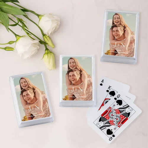 Miniatura 2 de WEDDINGSTAR Tarjeta de juego impresa con foto personalizada (1, amor moderno)