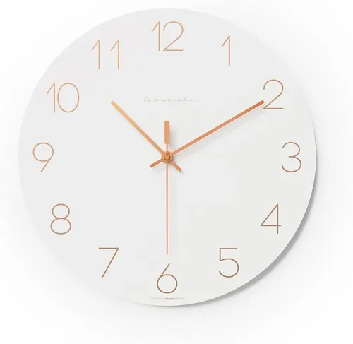 Miniatura 16 de mooas Reloj de Pared Moderno con Números 3D, 12" Reloj de Pared Analógico Decorativo con Movimiento de Barrido Silencioso Sin Tic-Tac Operado