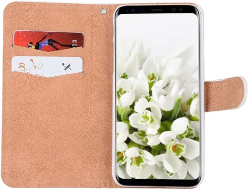 Miniatura 2 de Funda tipo cartera con diamantes brillantes para Moto G Power 2022, hecha a mano en 3D, con piedras de cristal brillante, imán y hebilla de lazo