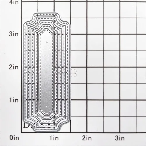 Miniatura 2 de DzIxY Troqueles de corte de metal de borde irregular para kit de fabricación de tarjetas, troquelados, troquelados, plantillas de máquina de álbumes