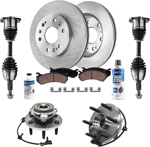 Miniatura 47 de Detroit Axle - Rotores de freno para Ford Mustang 2015 2016 2017 2018 2019 2020 2021 2022 2023 Rotores de freno de disco 2016 2017 2018 2019