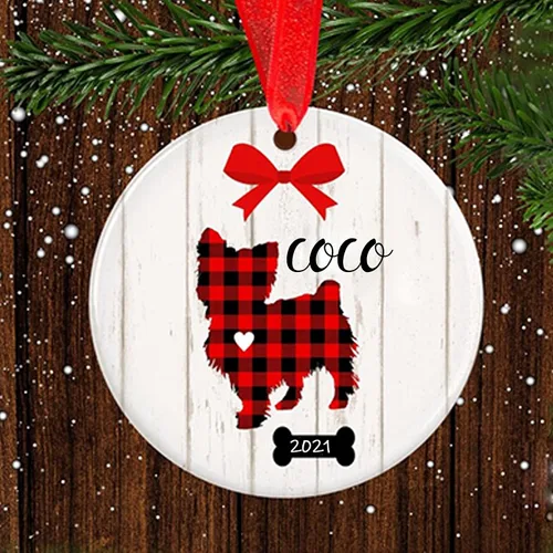 Miniatura 29 de Adorno de Navidad para mascotas, adorno de Beagle, regalos para amantes de mascotas, regalo conmemorativo para mascotas, recuerdo de Beagles
