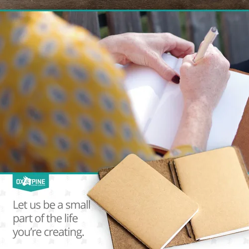 Miniatura 9 de Ox & Pine Recambios de cuaderno Kraft para diario de cuero recargable (paquete de 4) de 4 x 6 pulgadas, 5 x 7 pulgadas o 6 x 8 pulgadas