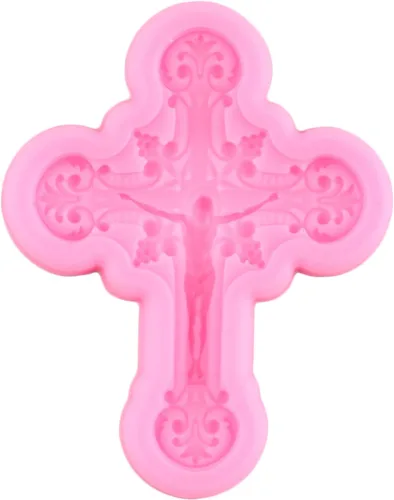 Miniatura 6 de ZiXiang Molde de silicona cruzada para comunión, cáliz, paloma, fondant, molde de bautismo para bautismo, fiesta, decoración de pasteles, decoración