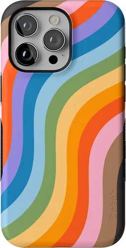 Miniatura 28 de Funda Casely para iPhone 15 Pro Max Todas las sonrisas Adhesivo de cara sonriente Compatible con MagSafe Diseño protector audaz