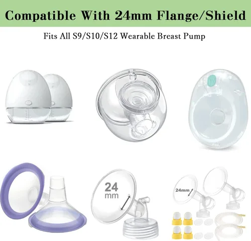 Miniatura 5 de Insertos de brida de 0.591 in compatibles con Momcozy S12 Pro/S9 Pro /M5/M9/Medela/TSRETE extractor de leche portátil, Spectra S1/S2 adecuados