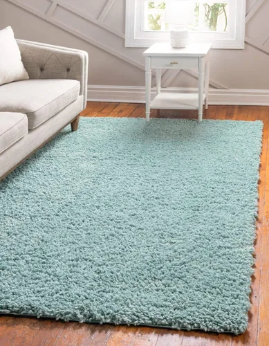 Miniatura 33 de Unique Loom Davos Shag Collection - Alfombra de área, color liso (4 pies 1 pulgada x 6 pies 1 pulgada, rectangular, color pimienta)