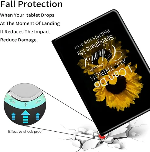 Miniatura 4 de Funda para tablet Kindle Fire HD 8 y 8 Plus (12ª generación 2022), funda delgada de piel sintética con función de encendido automático para tableta