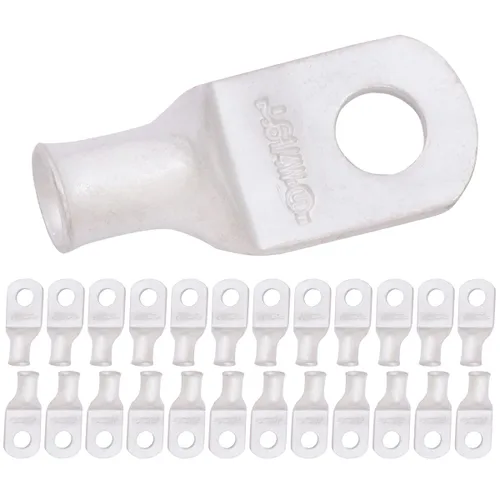 Miniatura 152 de SELTERM 5 piezas terminales de cable de cobre estañado 1/0 AWG perno de 1/2", extremos de cable de batería, terminales de anillo, conectores