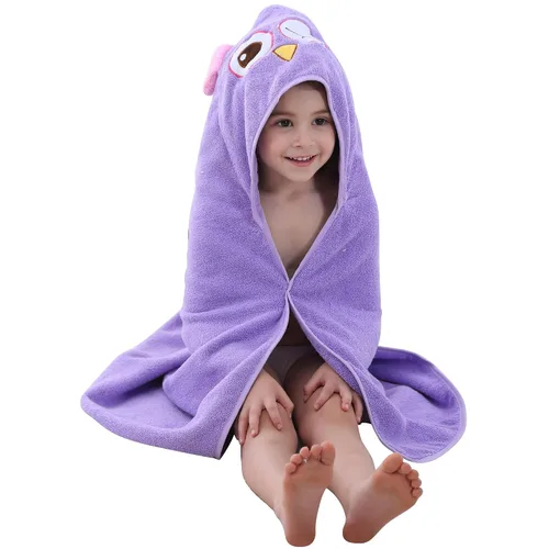 Miniatura 14 de Michley - Bata de algodón con capucha para niños y niñas de 0 a 6 años, Azul
