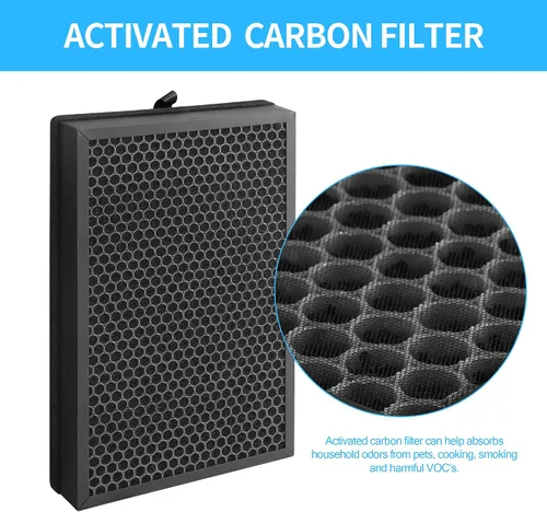 Miniatura 5 de Paquete de 2 filtros de repuesto H05 compatibles solo con purificador HIMOX H05, filtro de filtración 3 en 1