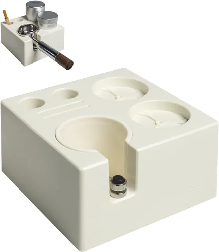 Miniatura 6 de IKAPE Caja ABS para Residuos de Café Espresso, Organizador de Café 7 en 1 Compatible con Almacenamiento de Manipuladores de Espresso de 51, 54, Negro