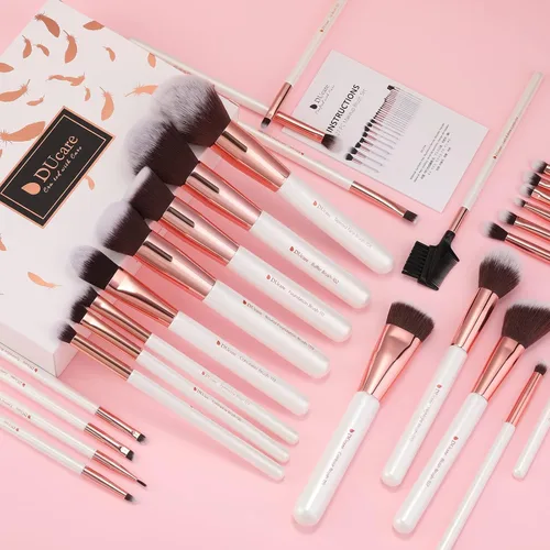 Miniatura 5 de DUcare Juego de brochas de maquillaje profesional 27 piezas+peine de pestañas