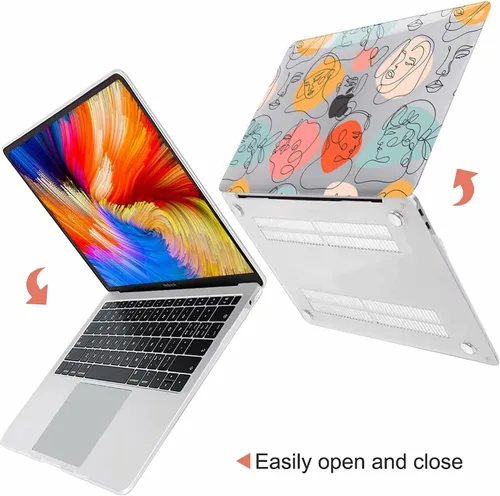Miniatura 4 de Fancity Funda compatible con MacBook Pro de 13 pulgadas con Touch Bar versión 2022-2016, chip M2 M1 A2338/A2289/A2251/A2159/A1989/A1706, carcasa