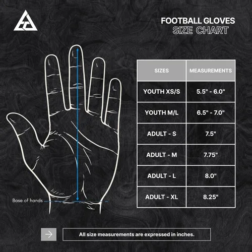 Miniatura 5 de Jester Guantes de Fútbol Americano – Guantes de Receptor Súper Adherentes para Aumentar el Agarre y el Rendimiento en Juegos y Entrenamientos