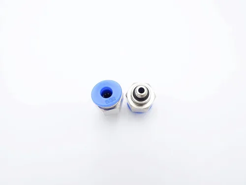 Miniatura 5 de Accesorio de conexión de empuje 5/32" Tubo OD x 10-32 UNF rosca macho, Conectores neumáticos de aire y agua de empuje rápido rectos para macho