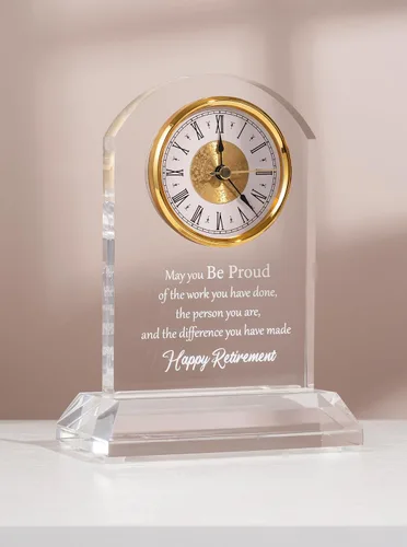 Miniatura 8 de Regalo de jubilación DEEWISH para mujeres y hombres, reloj de escritorio de cuarzo, placa de regalo, regalos para compañeros de trabajo, regalo