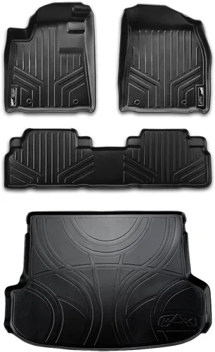 Miniatura 23 de SMARTLINER Juego de tapetes de piso de ajuste personalizado para 1ª fila, color negro para modelos Jeep Wrangler Unlimited 1997-2006 de 4 puertas