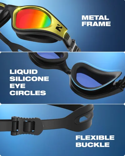 Miniatura 7 de ZIONOR G1 Nava Super Anti-niebla Gafas de natación unisex espejo/lente de humo brillante