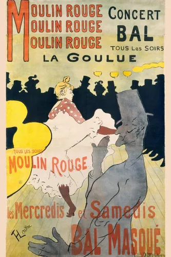 Miniatura 6 de Póster de Moulin Rouge Toulouse Lautrec Prints Dance Paris Vintage Nouveau francés Cool Wall Art Poster 24x36