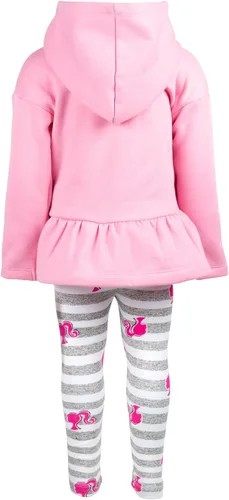 Miniatura 6 de Barbie Conjunto de sudadera con capucha y leggings de forro polar para niñas pequeñas y grandes