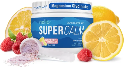 Miniatura 20 de Nello Supercalm - Mezcla de bebida en polvo, reductor de cortisol y ayuda para dormir, L Teanina, Ashwagandha Ksm-66, Magnesio Glicinato, Vitamina