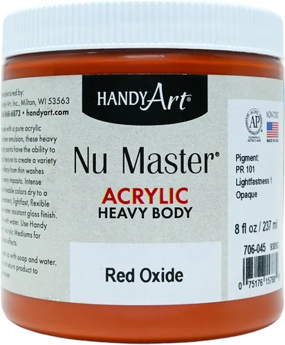 Miniatura 35 de Handy Art Nu Master - Pintura acrílica de cuerpo pesado, 8 onzas, carmesí Alizarin