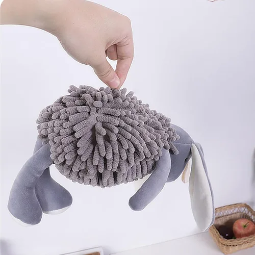 Miniatura 5 de Toalla de mano de chenilla, toalla de bola de chenilla suave y absorbente, toallas de microfibra para baño (01)