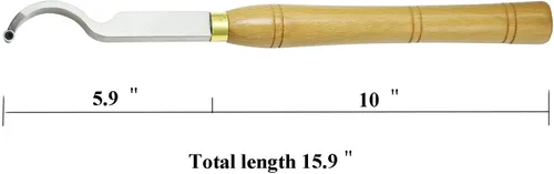 Miniatura 4 de Juego de 4 herramientas de torno de madera con punta de carburo más áspera y hueca con inserciones de carburo correspondientes con puntas, 16
