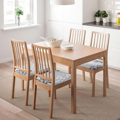 Miniatura 2 de SearchI Juego de 6 fundas de asiento repelentes al agua para sillas de comedor, fundas de asiento elásticas impresas para sillas de cocina