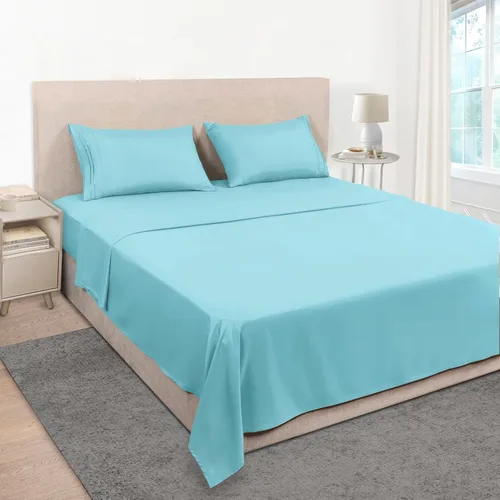Miniatura 36 de Mejoroom Juego de sábanas de tamaño King – Sábanas y fundas de almohada de ropa de cama 1800 de lujo para hoteles – Sábana bajera con bolsillo