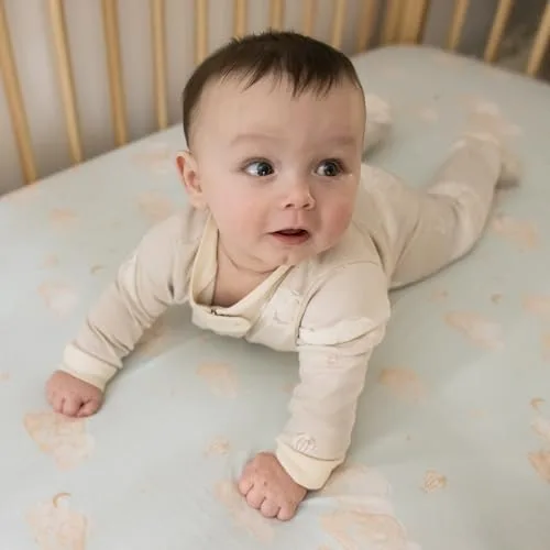 Miniatura 5 de Burt's Bees Baby - Pijama de una pieza para bebé, mameluco para dormir y jugar, algodón 100% orgánico, cremallera frontal