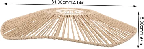 Miniatura 5 de Yardwe La rota de la sombra que teje fácil instala la pantalla de la cuerda de papel para el restaur