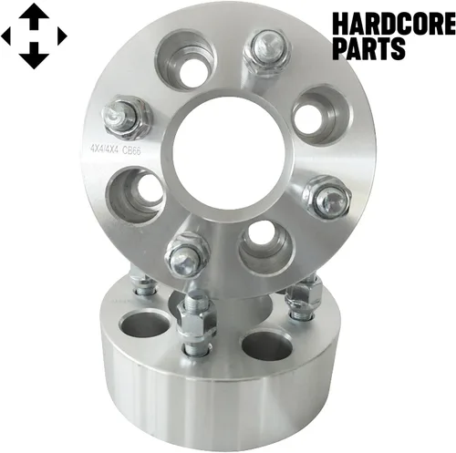 Miniatura 2 de 4x4 EZ GO EZGO Club tacos espaciadores de rueda para Carrito de golf 1/2x20 - SmartPartsCo., plateado (2 QTY Silver)