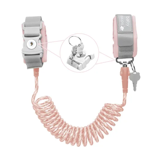 Miniatura 8 de Arnés para caminar para niños pequeños, con eslabones de muñeca antipérdida para niños, arnés de seguridad para niños, mejorado con reflectante