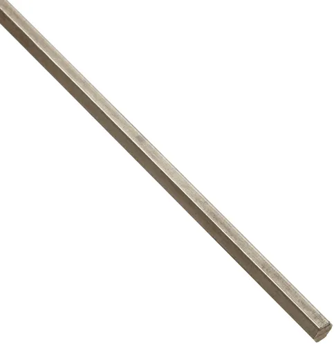 Miniatura 3 de Barra hexagonal de acero inoxidable 303, acabado sin pulir, acabado en frío, recocido, ASTM A582, 0.25 pulgadas a través de planos, 12 pulgadas
