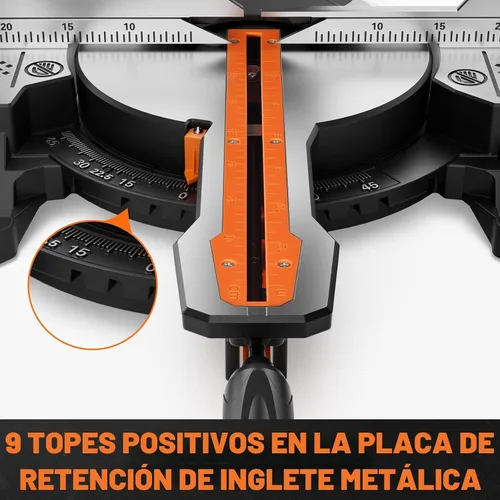 Miniatura 3 de DOVAMAN Sierra ingletadora de doble bisel de 12 pulgadas, sierra ingletadora deslizante compuesta, funcionamiento ambidiestro, 3800RPM, capacidad