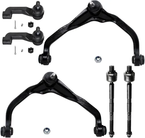 Miniatura 55 de Detroit Axle - Kit de brazos de control de extremo delantero 4WD para Ford 04-08 F-150, 06-08 Lincoln Mark LT, 4 extremos de barra de acoplamiento