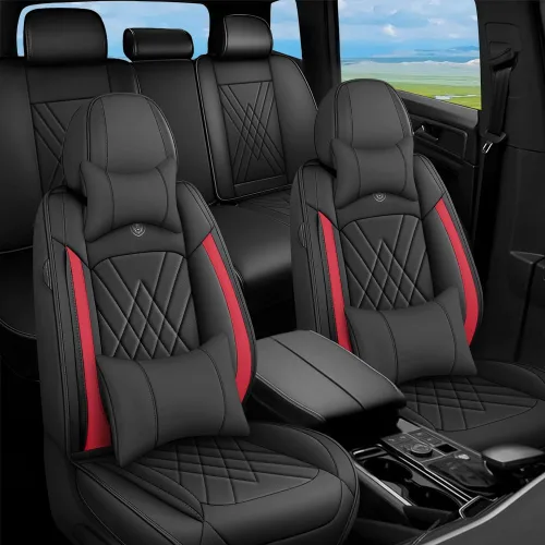 Miniatura 13 de Fundas de Asientos Compatibles con Toyota Corolla 2015-2026 Funda de Asiento de Automóvil de Cuero, Elegante Impermeable Transpirable Fácil