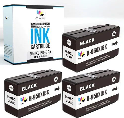 Miniatura 8 de 950XL - Cartucho de tinta de repuesto negro para HP Officejet Pro 251dw, 276dw MFP, 8100 - N811a, 8600, 8600 Plus, 8600 Premium, 8610, 8615, 8616