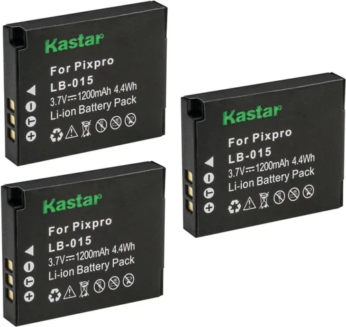 Miniatura 6 de Kastar Batería LB015 de repuesto para batería recargable de iones de litio Kokad LB-015 y cámara digital Kokad PIXPRO WPZ2